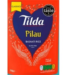 TILDA Steamed Pilau Basmati Rice 250g Pouch
