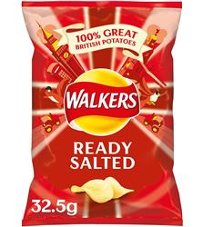 Walkers Crisps Ready Salted 32.5g