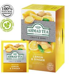 Tea Bags Ahmad Lemon and Ginger 20's