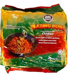 Blazing Bowl Ramen Noodle Chicken 4 x100g (Heera)