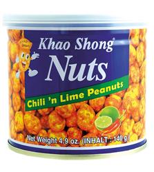 Peanuts with Chili & Lime Can 140g